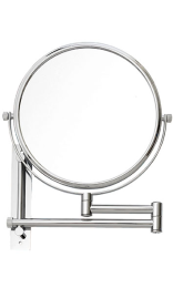 ESPEJO DOBLE CARA DOBLE BRAZO laton brillo