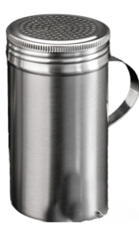 ESPOLVOREADOR INOX CON ASA PARA ESPECIAS 295 ml Ø7