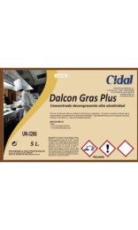 ETIQUETA DALCON GRAS PLUS DESENGRASANTE 