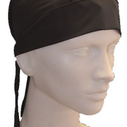 Gorro Bandana de Poliéster y Algodón Negro - Talla Única