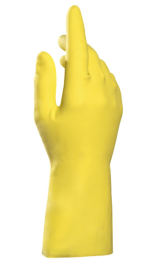 Guante de Látex Vital 124 Talla 8 Flocado Amarillo