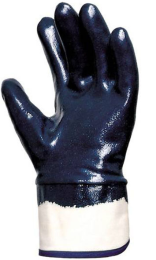 Guante de Nitrilo Titan 388 T-9 Azul con Soporte Textil