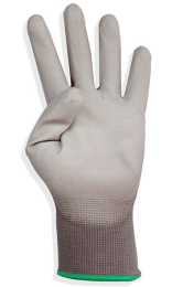 GUANTE SOPORTE POLIURETANO T-L gris nylon