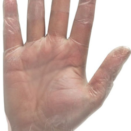 GUANTE VINILO 4,5 g T-XL natural sin polvo 