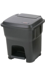 HERA CONTENEDOR PEDAL 35 l negro Vileda