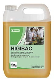 HIGIBAC vajillas manual higienizante alimentaria 
