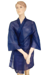 KIMONO-BATA CRUZADA CON CINTURON 