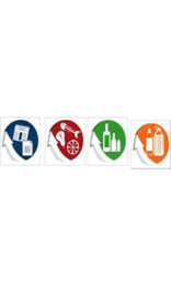 Etiquetas Identificación Tipo Residuo 15x15 cm - Kit 4 unidades