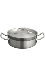 OLLA INOX CON TAPA 6 l Ø28x10 cm