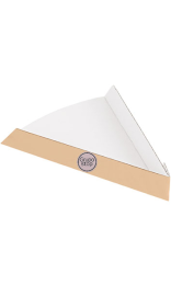 Pala de pizza triangular de cartón kraft personalizada