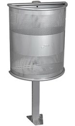 Palera Semicircular Perforada para Suelo 40L