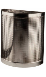 PALERA PERFORADA SEMICIRCULAR PARED 45 l inox 