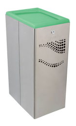 Papelera de Acero Inoxidable 40L con Tapa Basculante - ¡Oferta Imperdible!