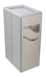 Papelera Inox Satinada 40L con Tapa Basculante | Tienda Online