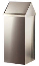 PAPELERA CABEZAL BASCULANTE 100 l inox satinada