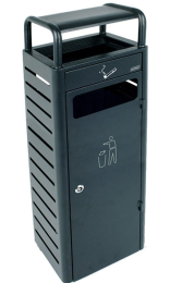 PAPELERA CON CENICERO 24 l y 3,3 l