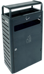 PAPELERA CON CENICERO 43 l y 5,9 l