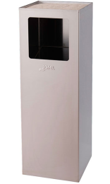 Papelera con cenicero y arena IGAN 40l inox satinado