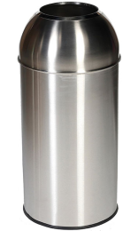 Papelera Inox Dome 40L - Cúpula Abierta | Tienda Online