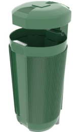 PAPELERA PRIMA 50 l verde