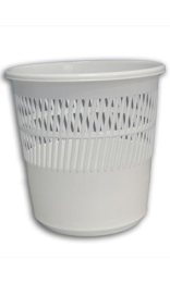 PAPELERA REJILLA BLANCA 