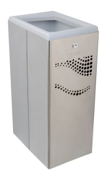 Papelera Inox Satinada Tapa Abierta 40L - Compra Online