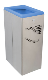 Papelera de acero inoxidable satinado 40L - ¡Compra ahora!