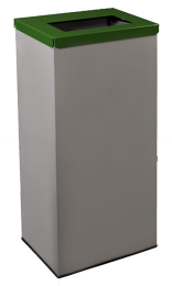 Papelera Metálica Abatible 70L Tapa Gris | Tienda Online