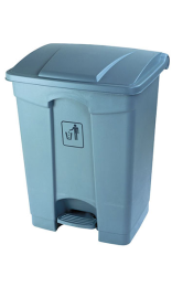 PAPELERA TOTAL GRIS 87 l con pedal