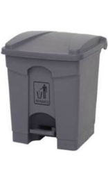 PAPELERA TOTAL GRIS TAPA GRIS 45 l con pedal