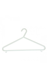 PERCHA PLASTICO 37x21 cm blanca