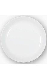 PLATO HONDO 24 cm H 4 cm NORDIKA BLANCO Costaverde