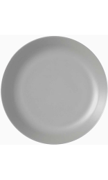 PLATO HONDO 24 cm H 4 cm NORDIKA GRIS MATE Costave