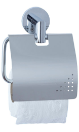 PORTARROLLOS CON TAPA LOU  inox satinado