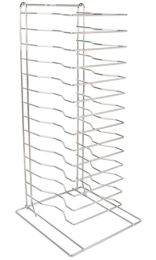 RACK METAL PARA PIZZA 15 NIVELES 30,4x30,4x68 cm