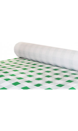 ROLLO MANTEL CELULOSA 1x100m cuadros verde 40g