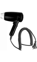 Secador de cabellos LOU 1800W negro sin soporte