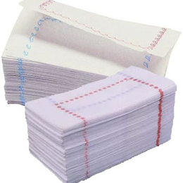 SERVILLETA 14x14cm ZIG-ZAG 1c blanca