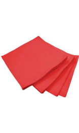 SERVILLETA 20x20cm 2c P&P roja Ecolabel
