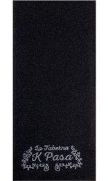 Servilleta negra AIRLAID 30x33 - Pack de 240 | Personalizada