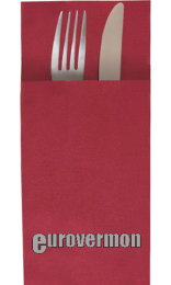 Servilleta 32x40 Airlaid 60g Canguro Burdeos - Personalizada - 800 Pack