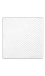 SERVILLETA 33x33cm 1c 1/4 blanca gofrada