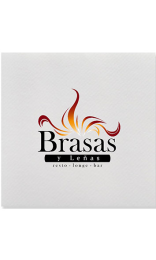 Servilleta personalizada blanca 40x40 - Compra en línea