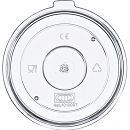 Tapa hermética de policarbonato 86x9,5 mm | Vaso 350 cc y Taza 250 cc