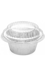 Tapa PET para recipientes de pastelería de aluminio - 120 ml | Modelo 0401031