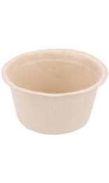 TARRINA FIBRA BIO 55 ml Ø 6x3 natural compostable