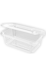 TARRINA TAPA BISAGRA 1000 cc PET 192x130x75 mm