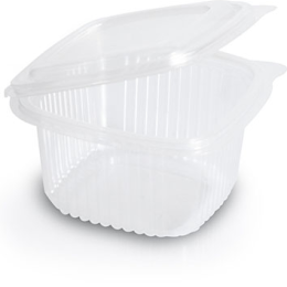 TARRINA TAPA BISAGRA 500 cc PP 126x143x55 mm