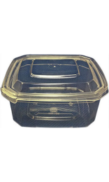 Tapa Bisagra 500 cc PP Reutilizable para Tarrina