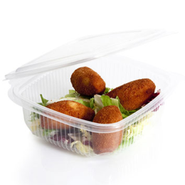 TARRINA TAPA BISAGRA 750 cc PP 144x187x52 mm